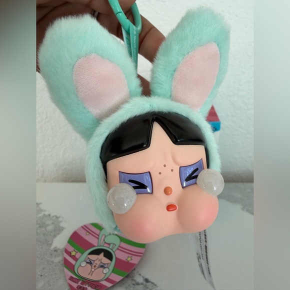 POPMART CRYBABY x Powerpuff Girls Plush- Bunny BUTTERCUP - Picture 3 of 4